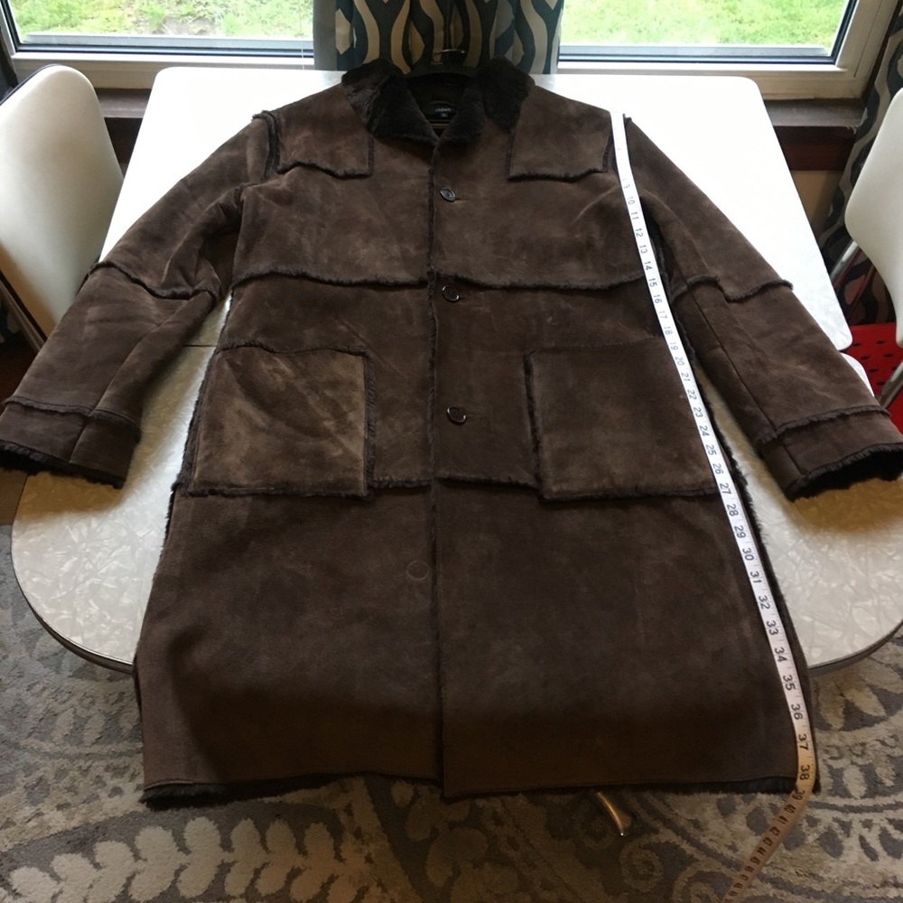 Vintage style men’s shearling coat